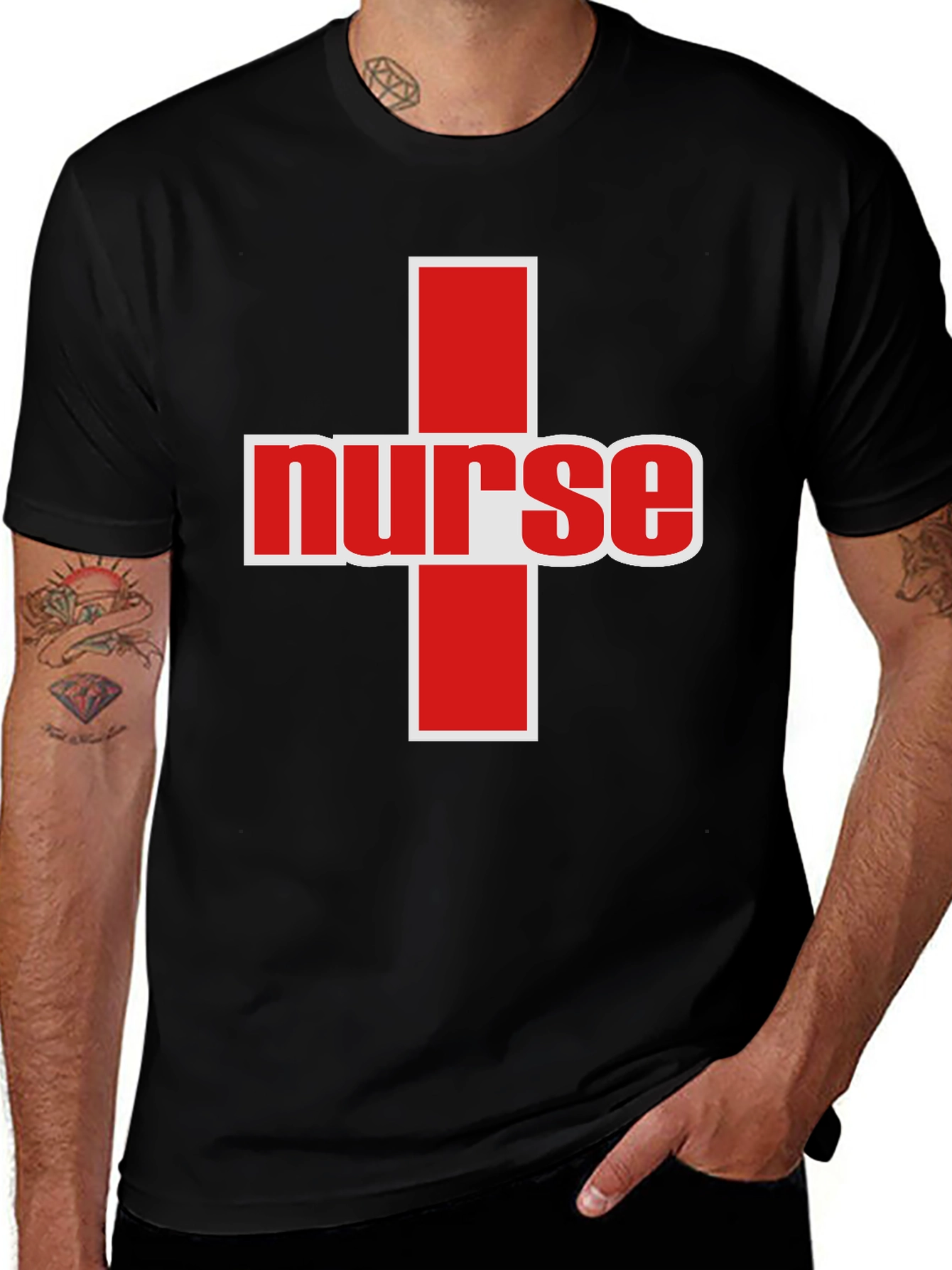 Nurse Red Cross Graphic Tee