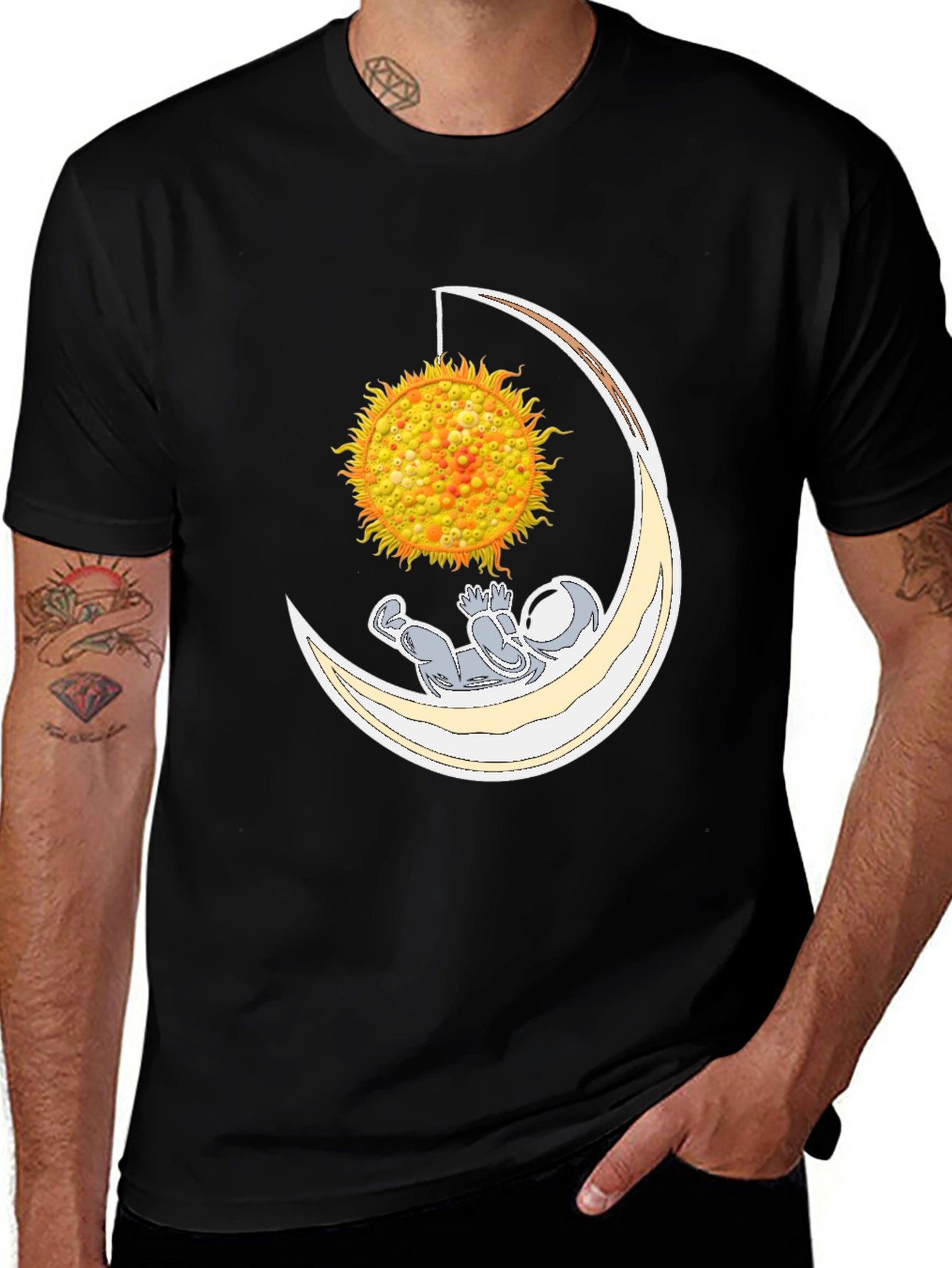 Astronaut Moon Hammock Graphic Tee