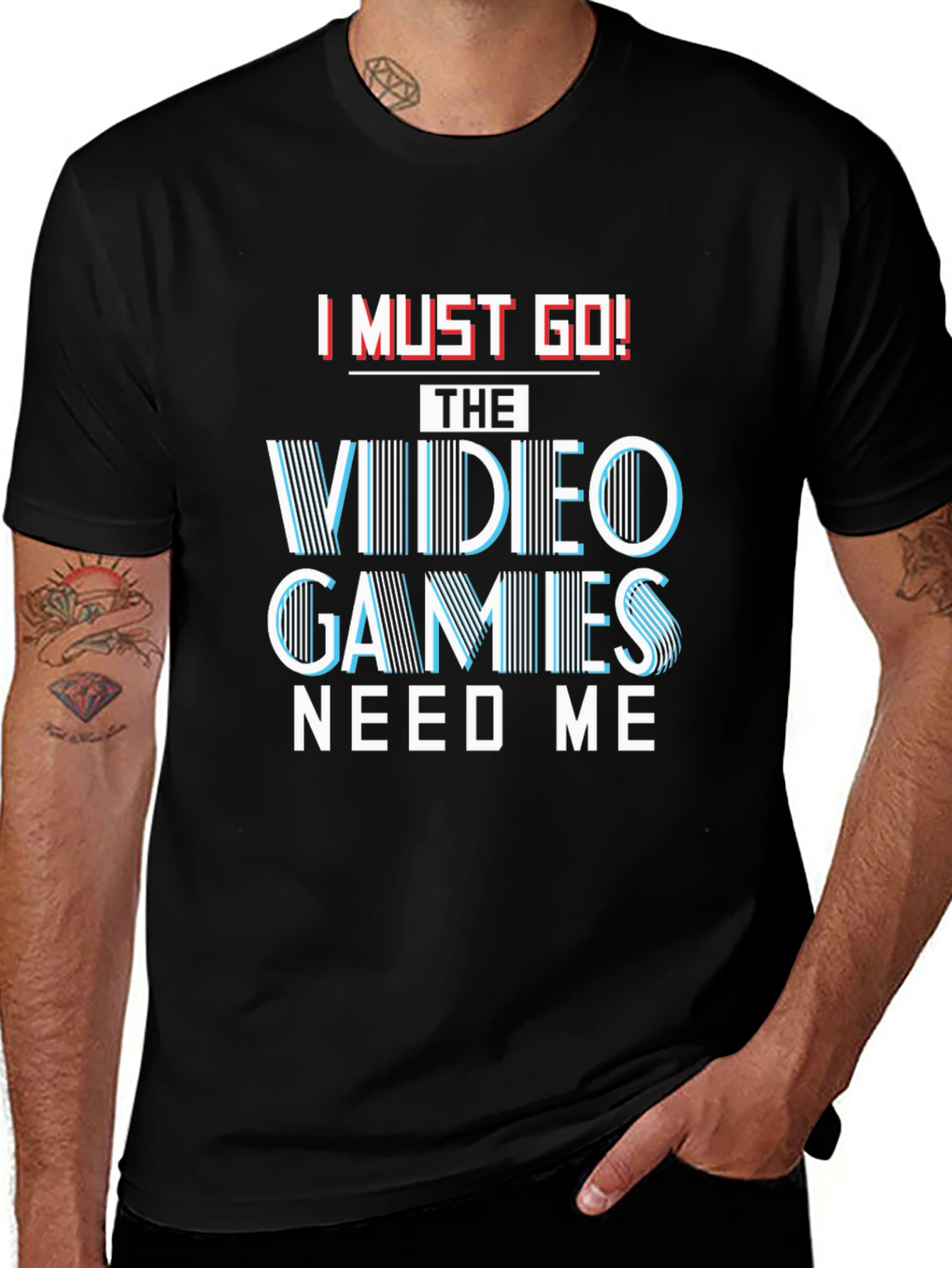 I Must Go! Video Games T-Shirt - Gamer Tee