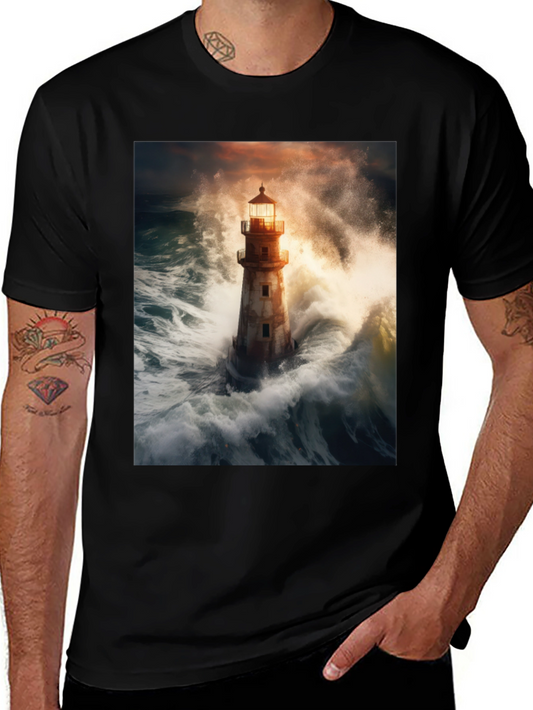 Storm Lighthouse Graphic Tee