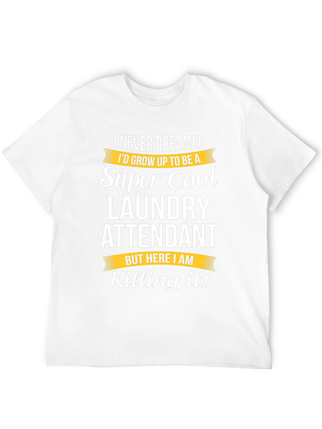 Super Cool Laundry Attendant Black T-Shirt