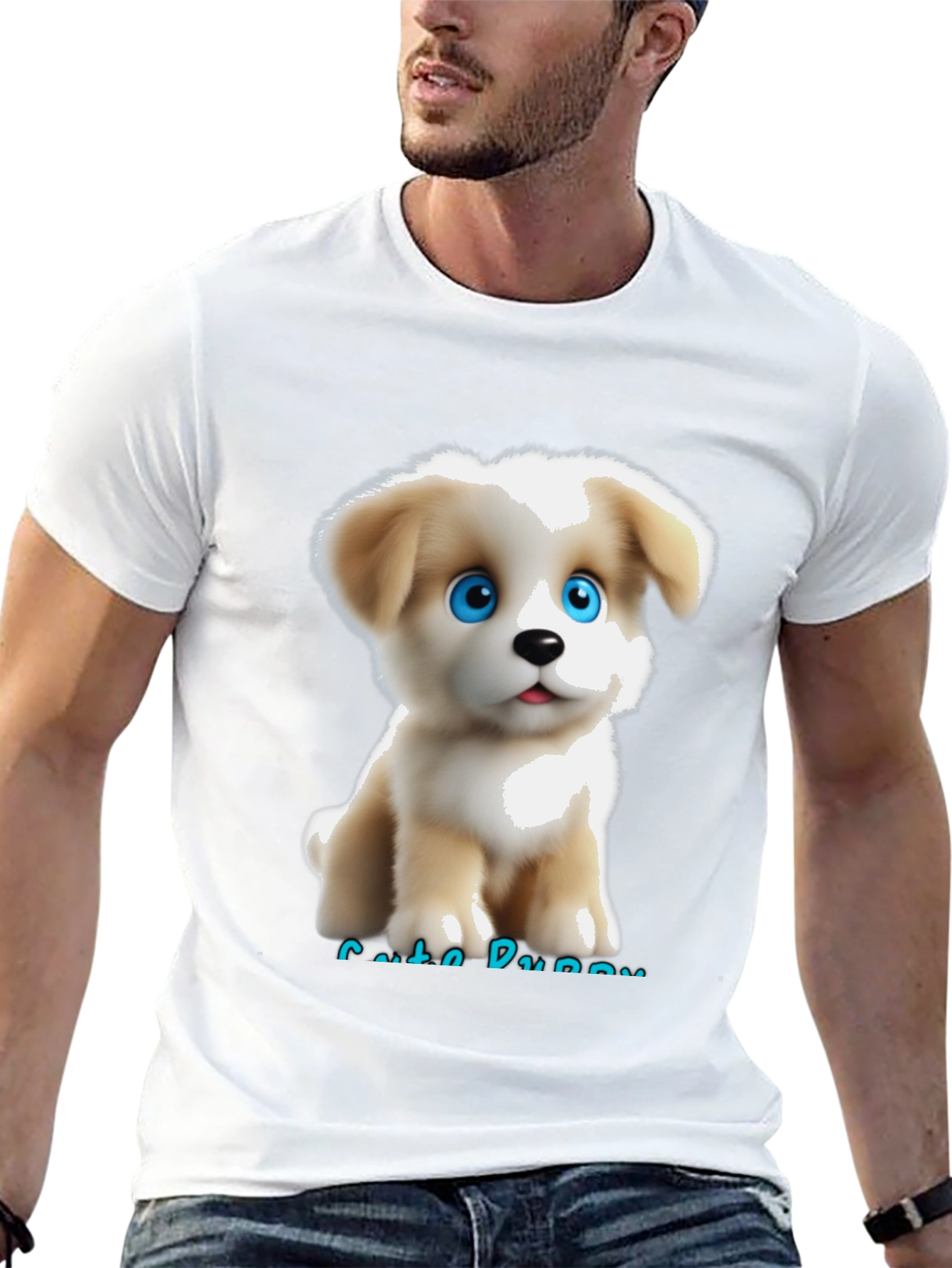 Cute Puppy Graphic T-Shirt