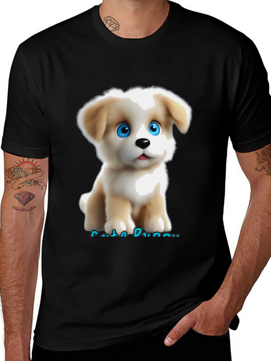 Cute Puppy Graphic T-Shirt