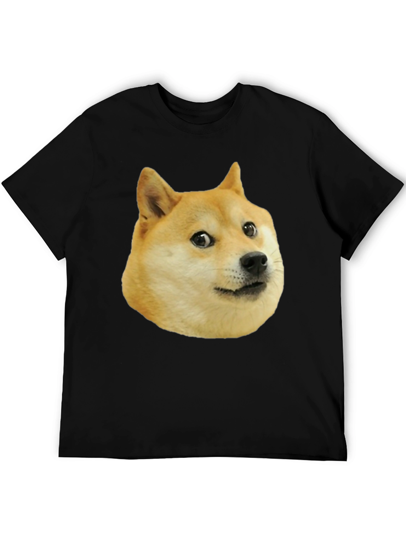 Doge Meme Black T-Shirt - Funny Novelty Tee