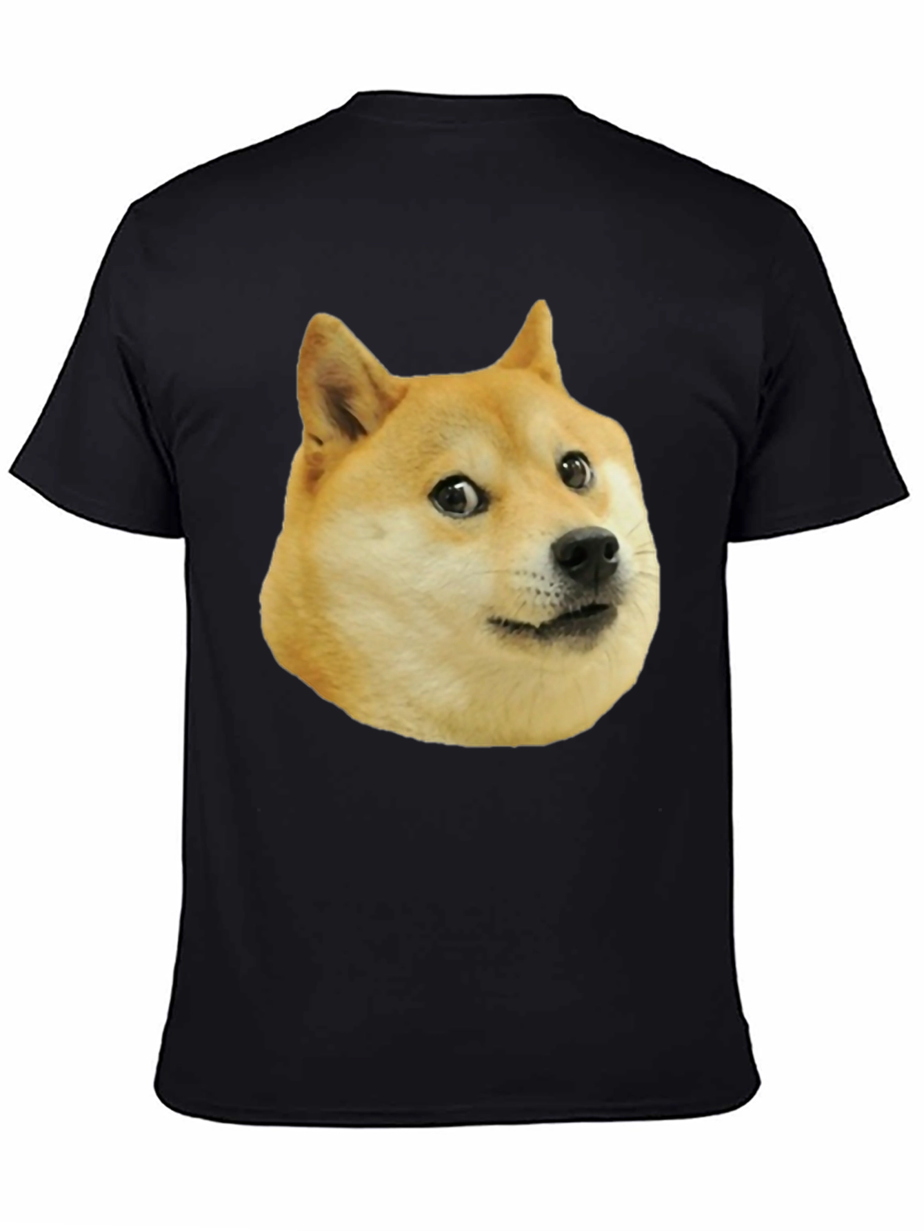Doge Meme Black T-Shirt - Funny Novelty Tee