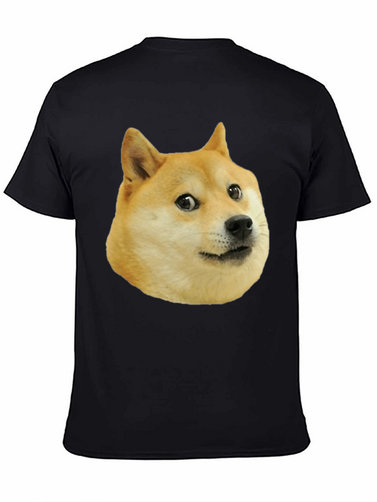 Doge Meme Black T-Shirt - Funny Novelty Tee