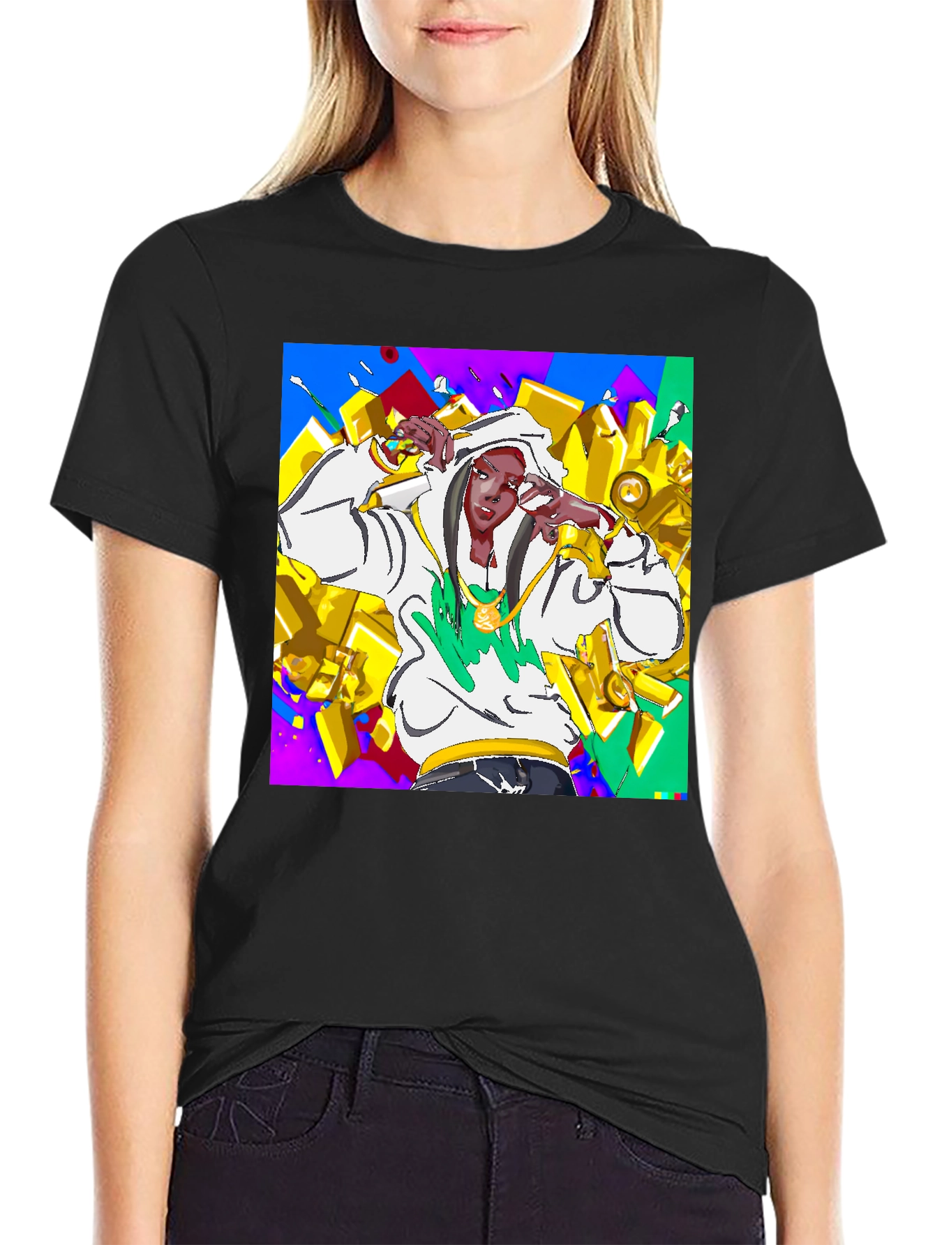 Urban Style Graphic Tee - Animated Character Design