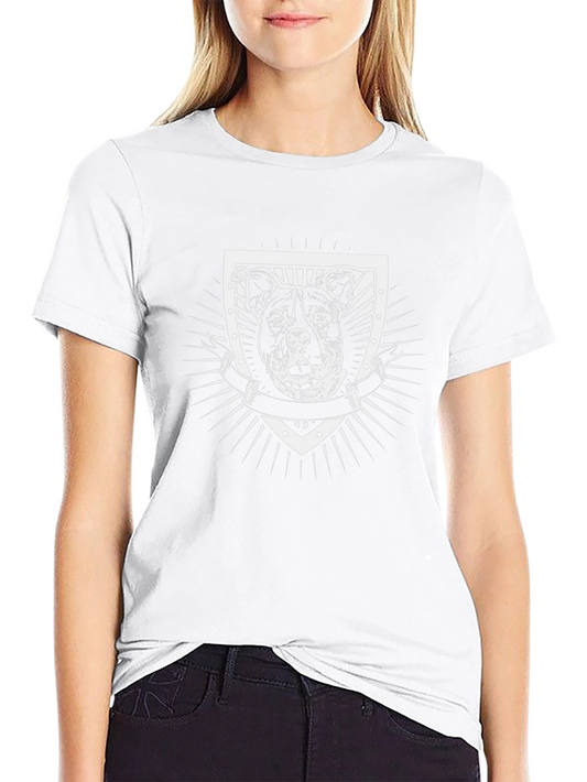 Dog Graphic Tee - Black Cotton Blend