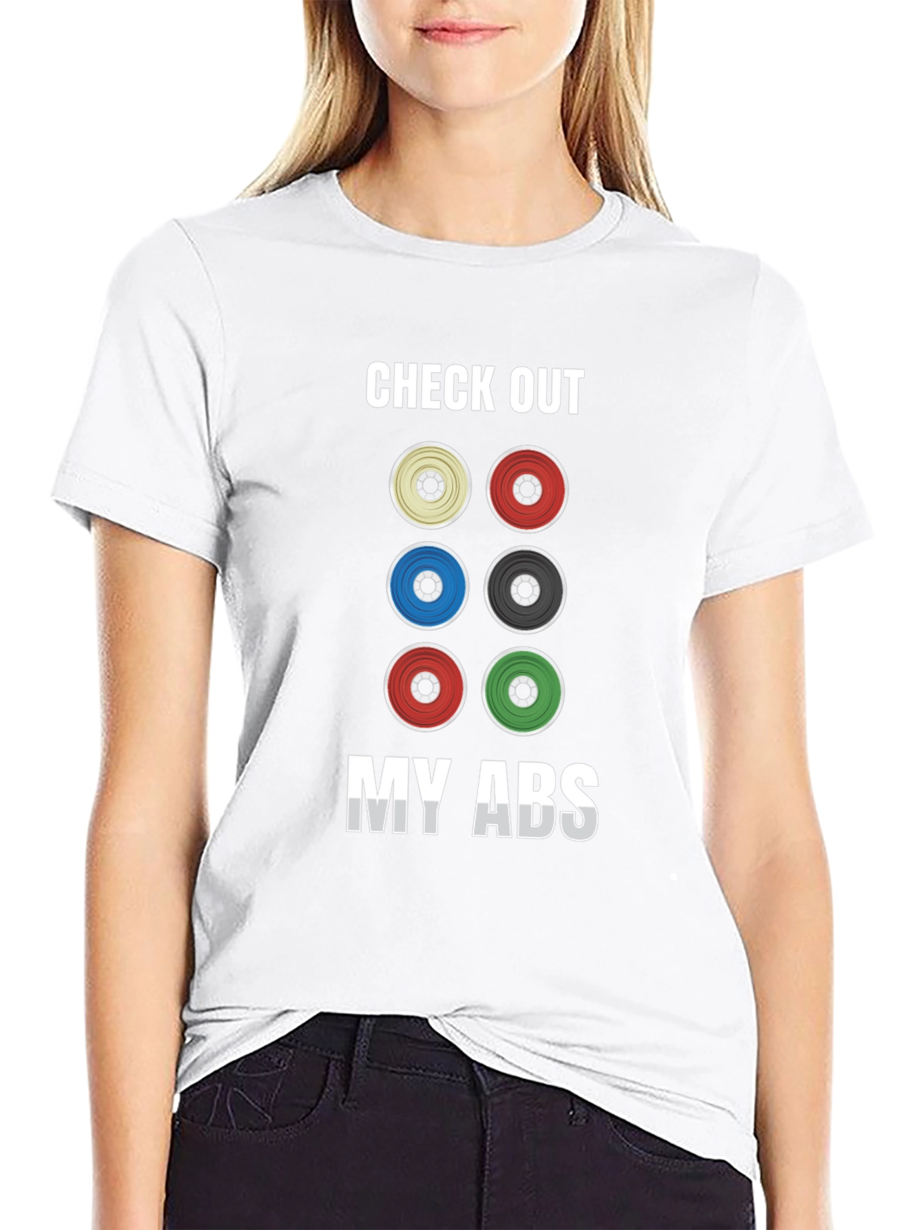 Check Out My Abs Weight Lifting T-Shirt