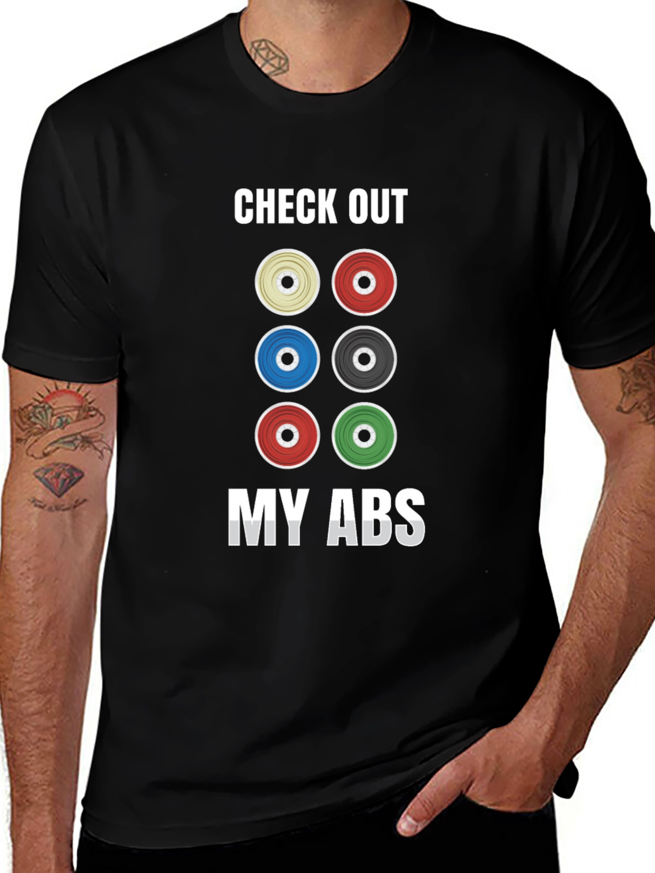 Check Out My Abs Weight Lifting T-Shirt