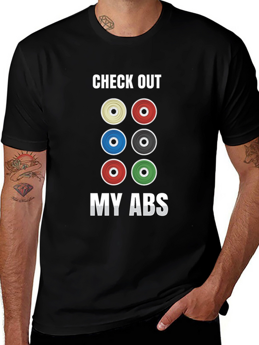 Check Out My Abs Weight Lifting T-Shirt