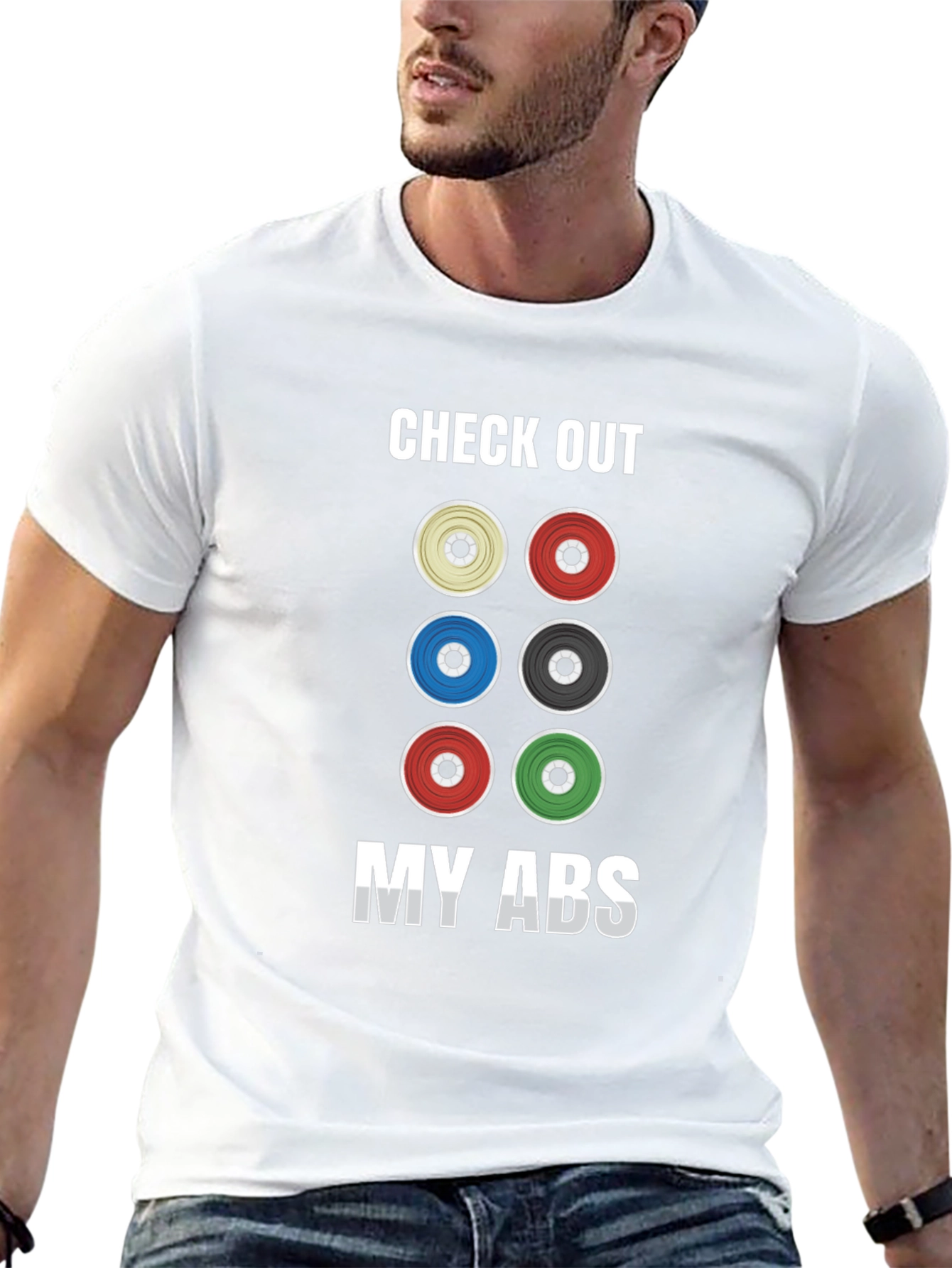 Check Out My Abs Weight Lifting T-Shirt