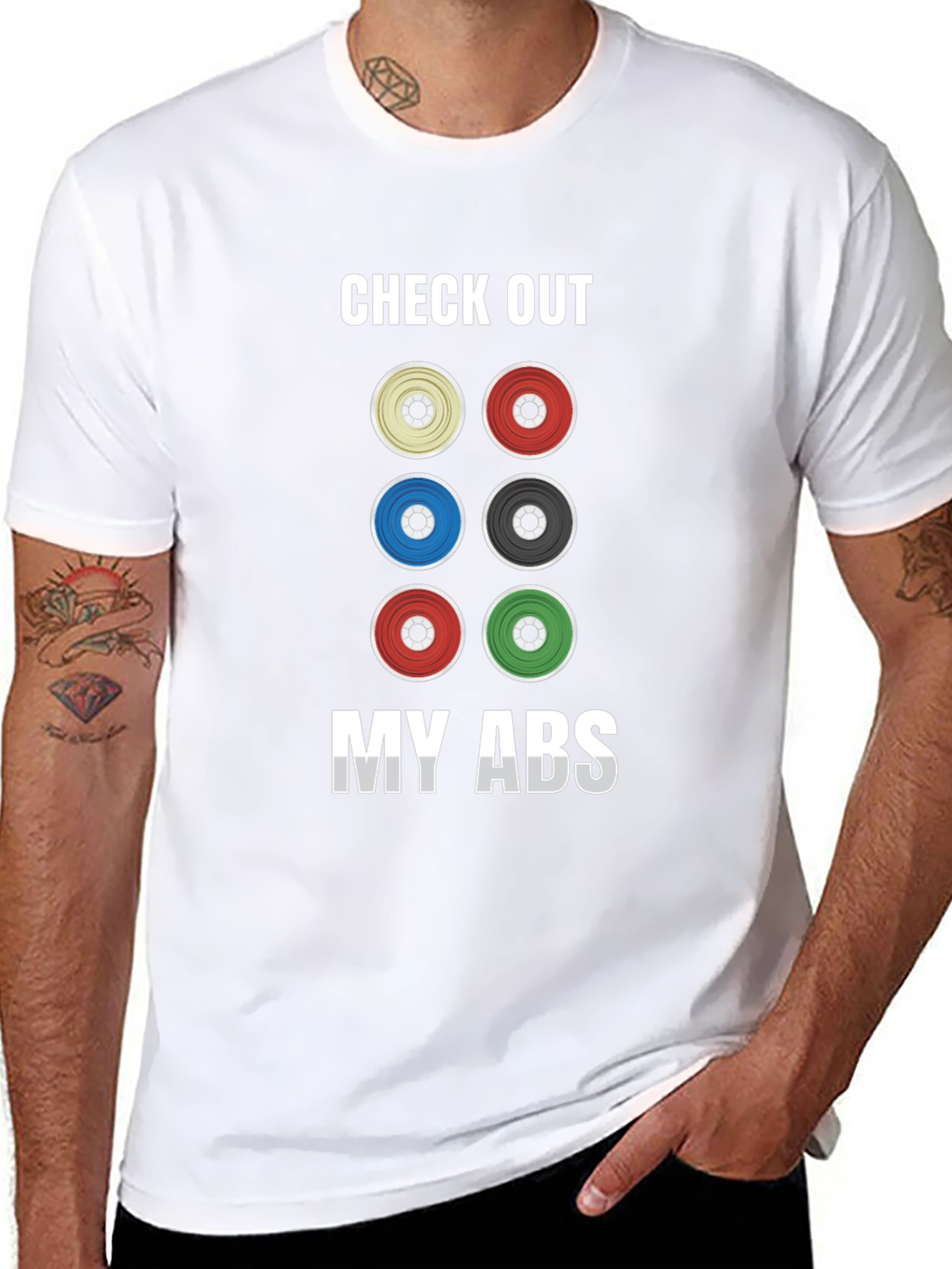 Check Out My Abs Weight Lifting T-Shirt