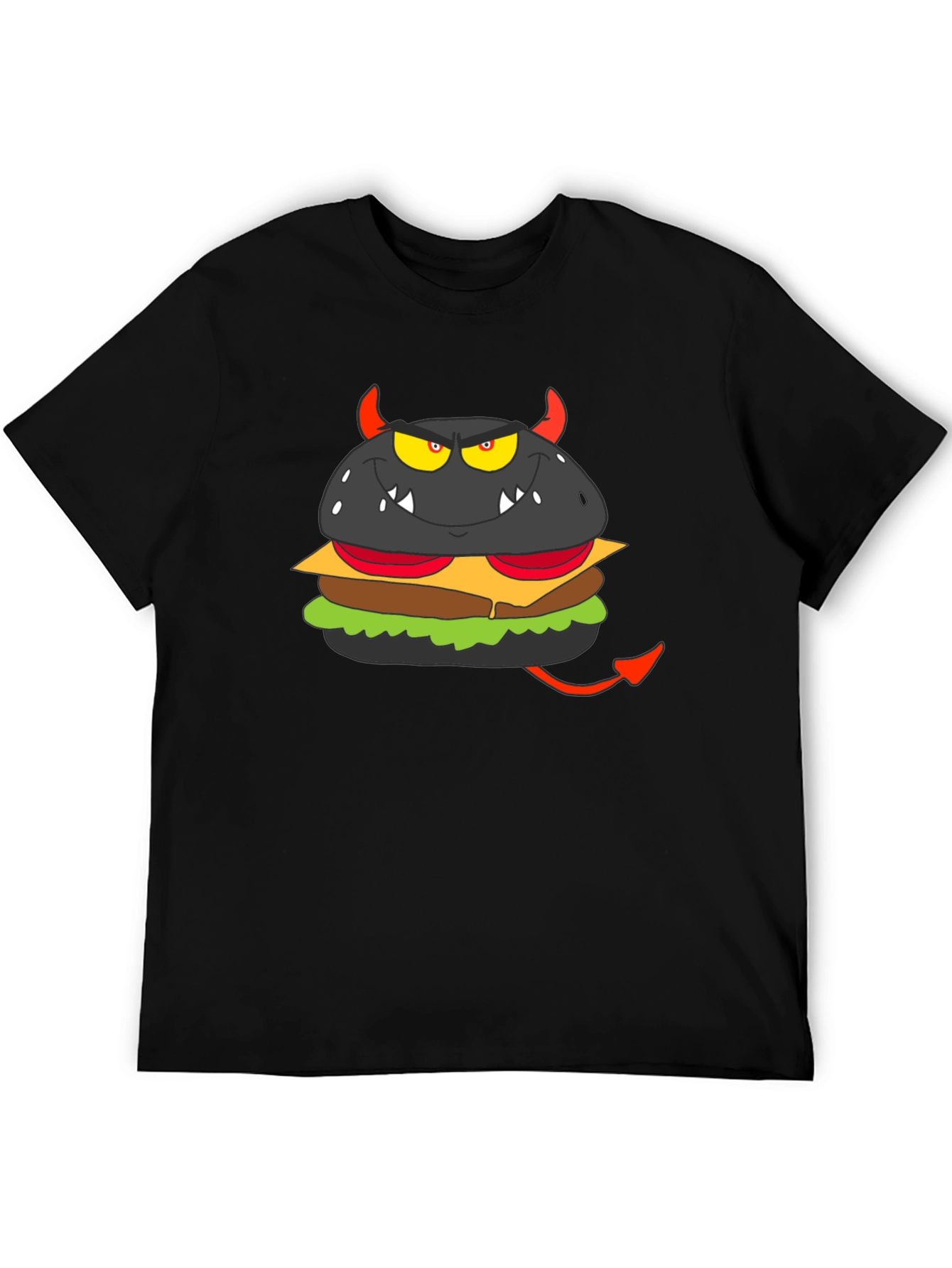 Devil Burger Graphic Tee - Black