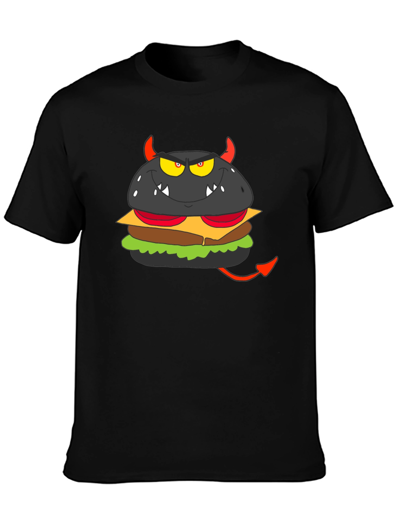 Devil Burger Graphic Tee - Black