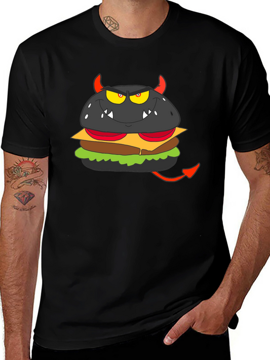 Devil Burger Graphic Tee - Black
