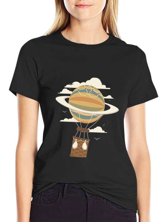 Planet Hot Air Balloon Graphic Tee