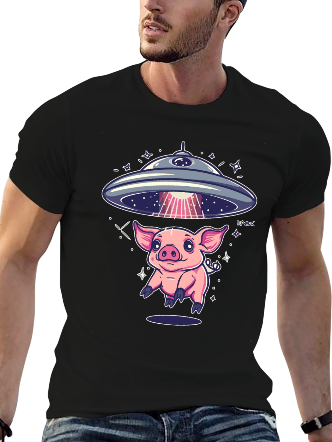 UFO Pig Abduction T-Shirt