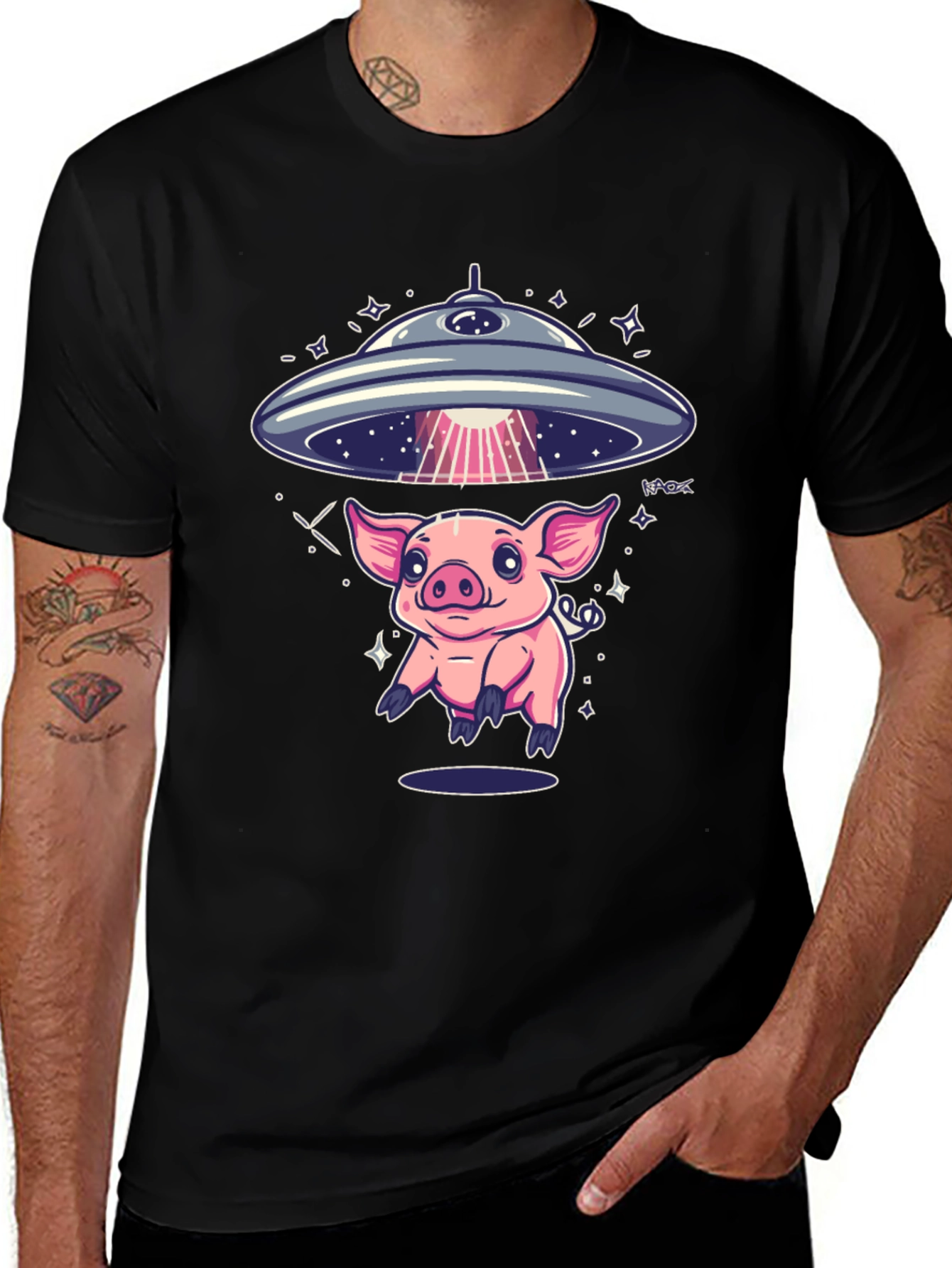 UFO Pig Abduction T-Shirt