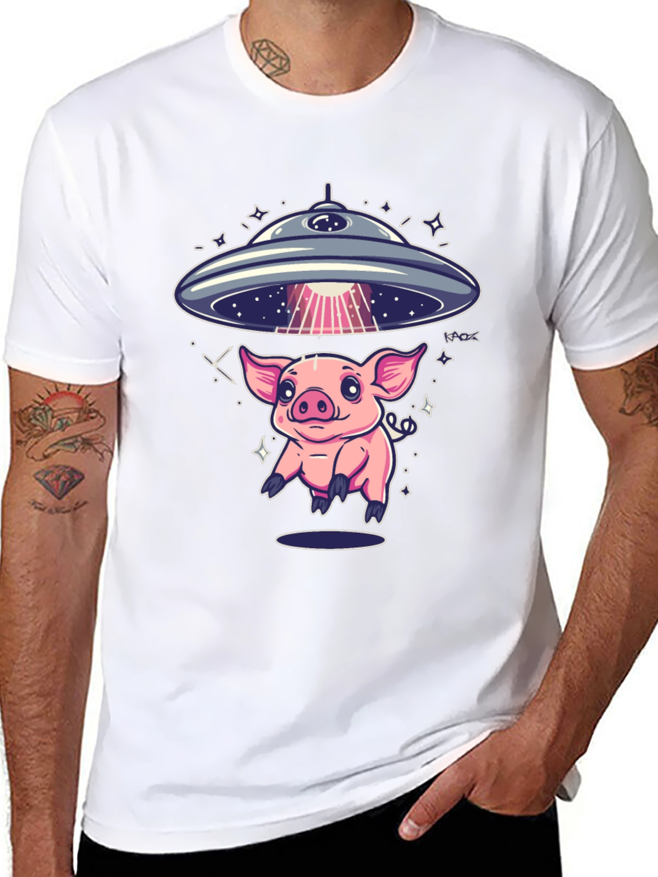 UFO Pig Abduction T-Shirt