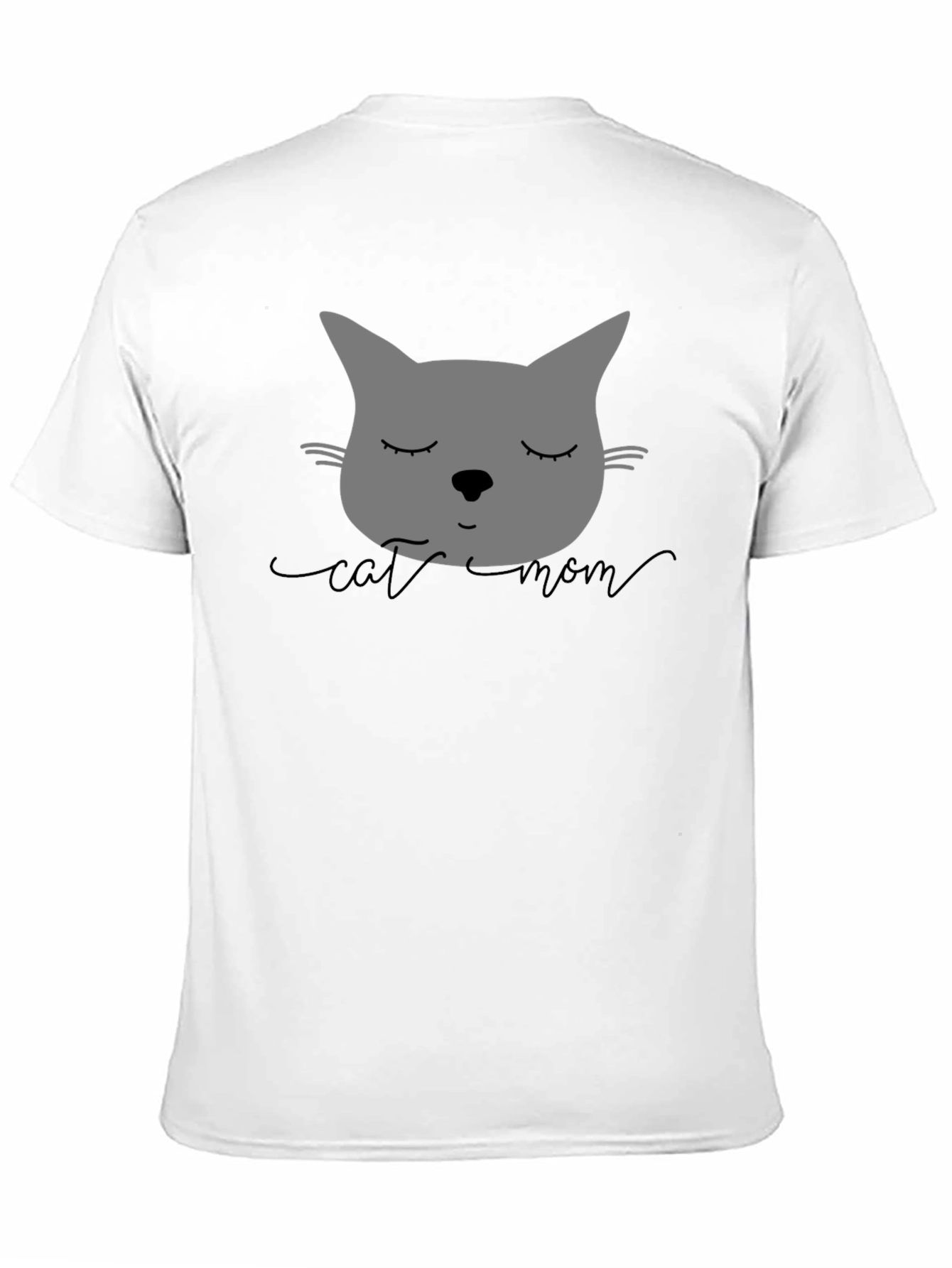 Cat Mom Graphic Tee - Unisex Black T-Shirt