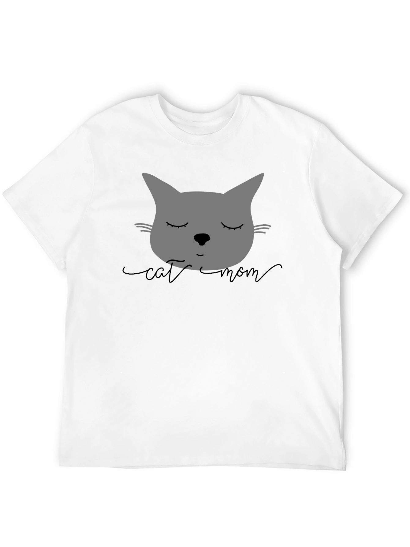 Cat Mom Graphic Tee - Unisex Black T-Shirt