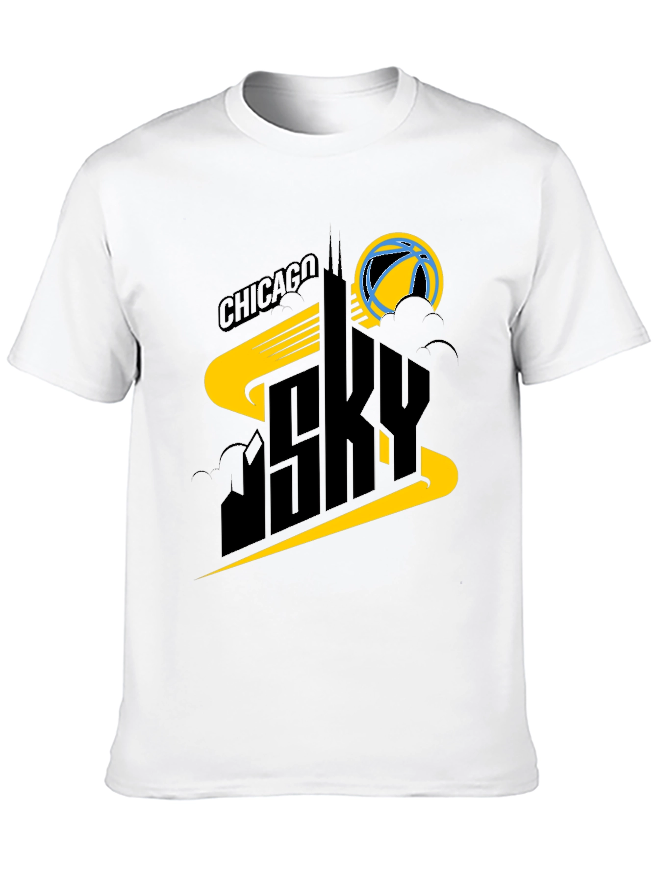 Chicago Sky Graphic Tee - Black Basketball Shirt