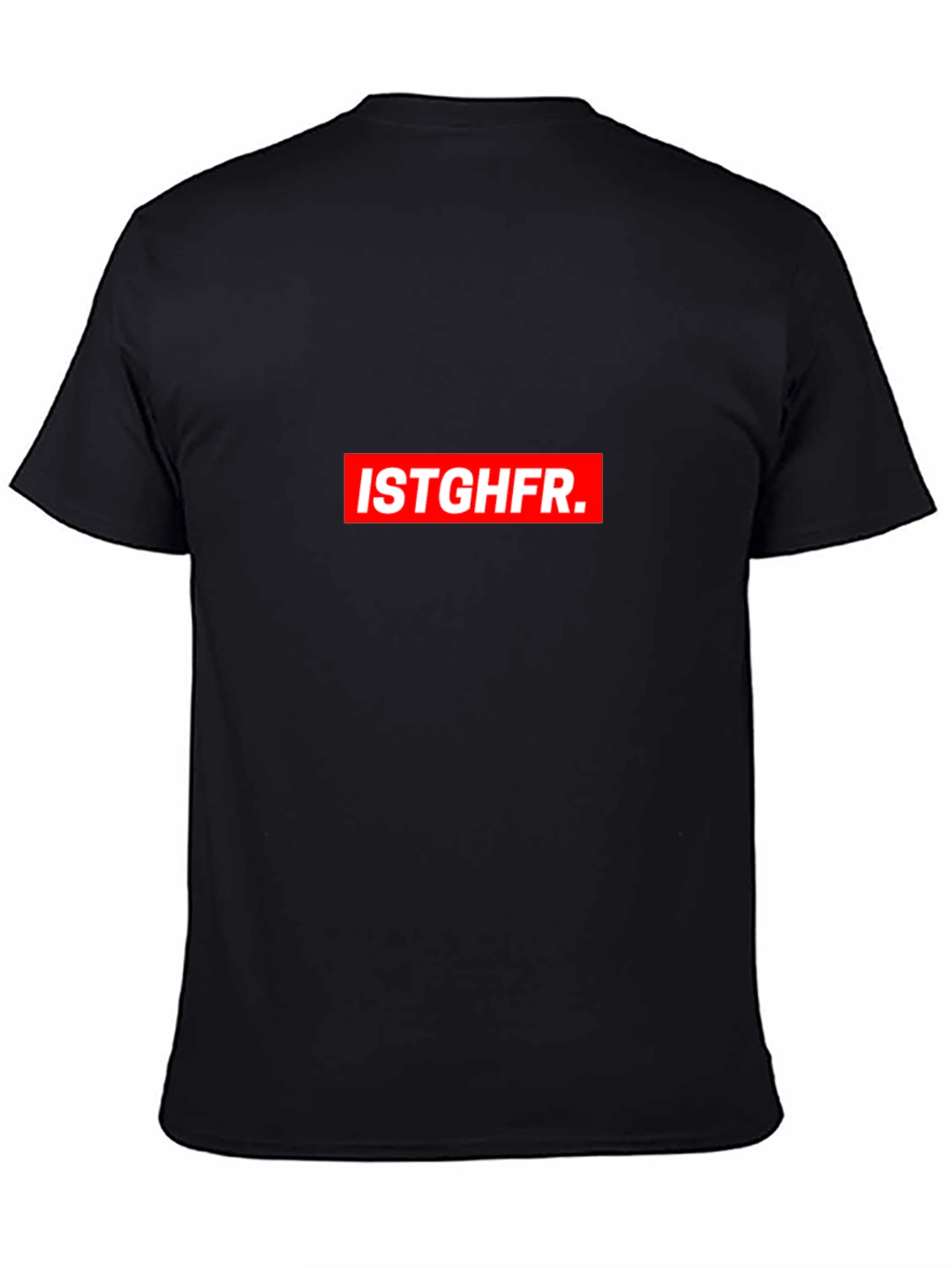 ISTGHFR Graphic Tee - Black Casual Comfort
