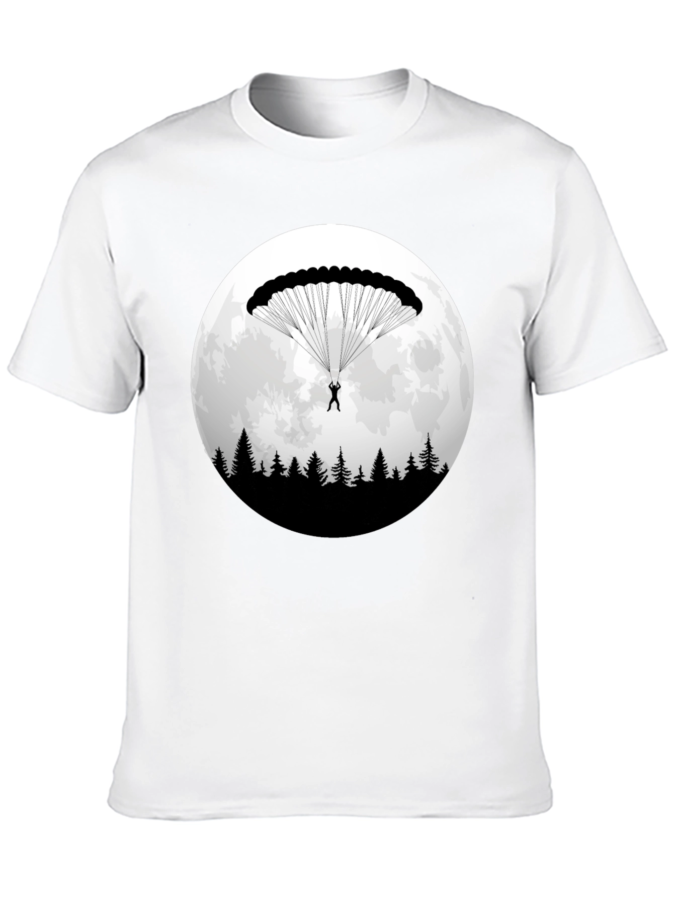 Parachute Moon T-Shirt: Adventure Awaits!