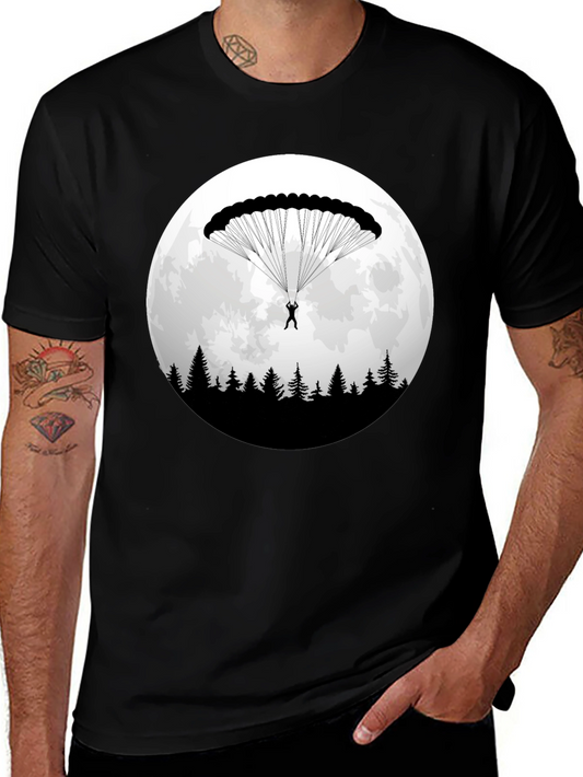 Parachute Moon T-Shirt: Adventure Awaits!