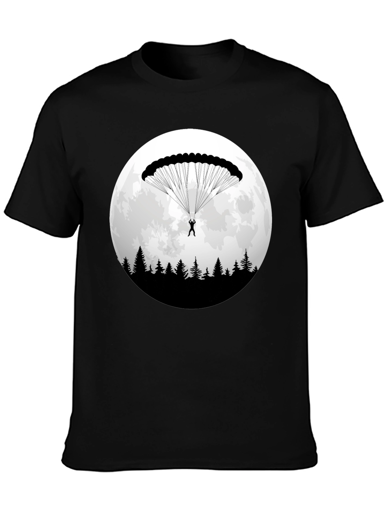 Parachute Moon T-Shirt: Adventure Awaits!