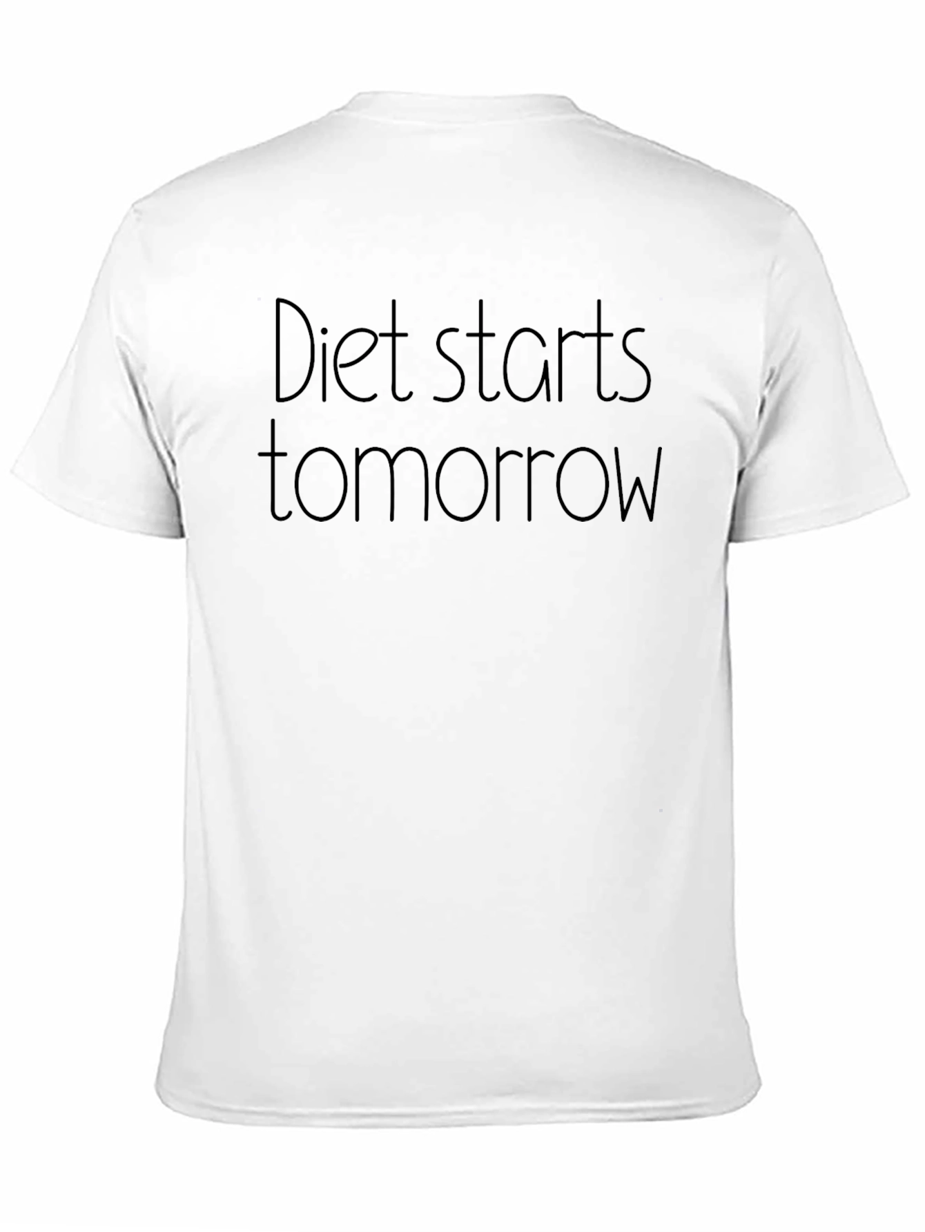 Diet Starts Tomorrow T-Shirt - Funny Graphic Tee