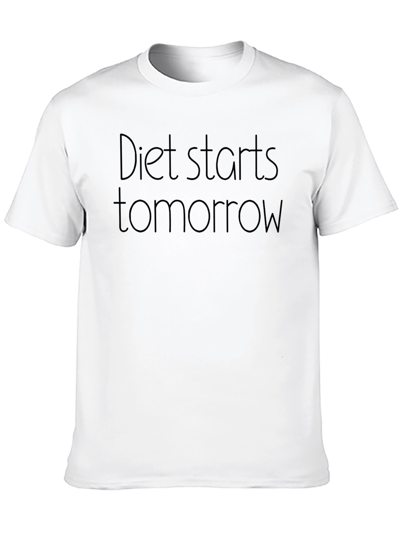 Diet Starts Tomorrow T-Shirt - Funny Graphic Tee