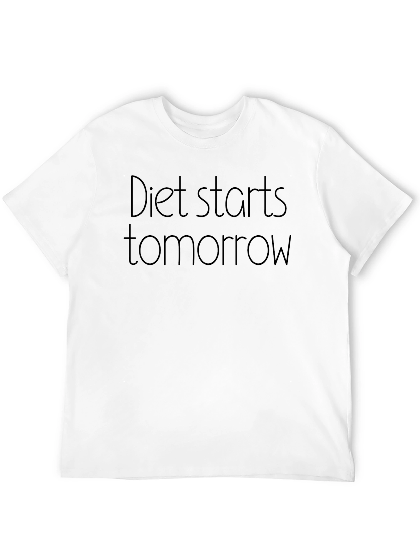 Diet Starts Tomorrow T-Shirt - Funny Graphic Tee