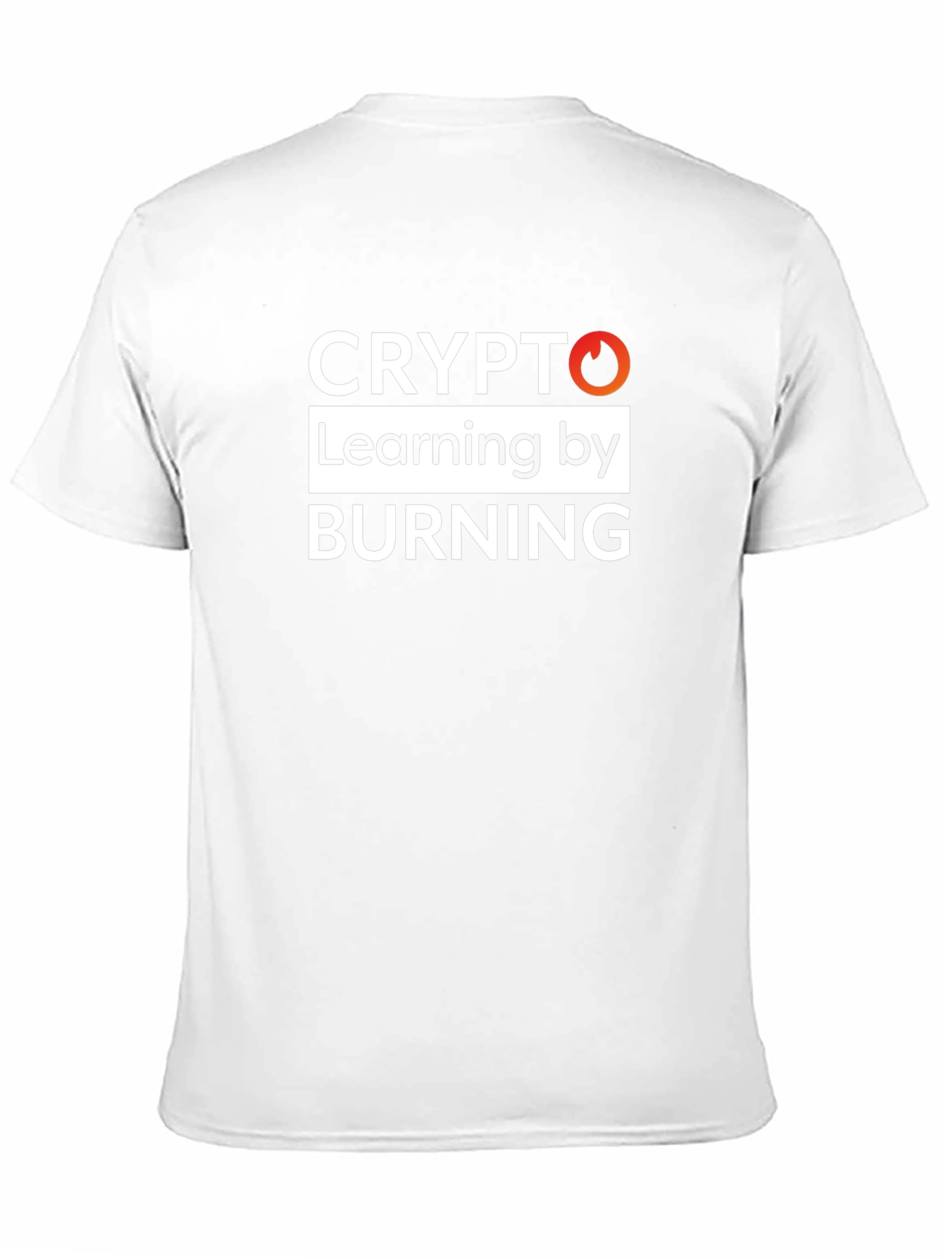 Crypto Learning by Burning Black T-Shirt
