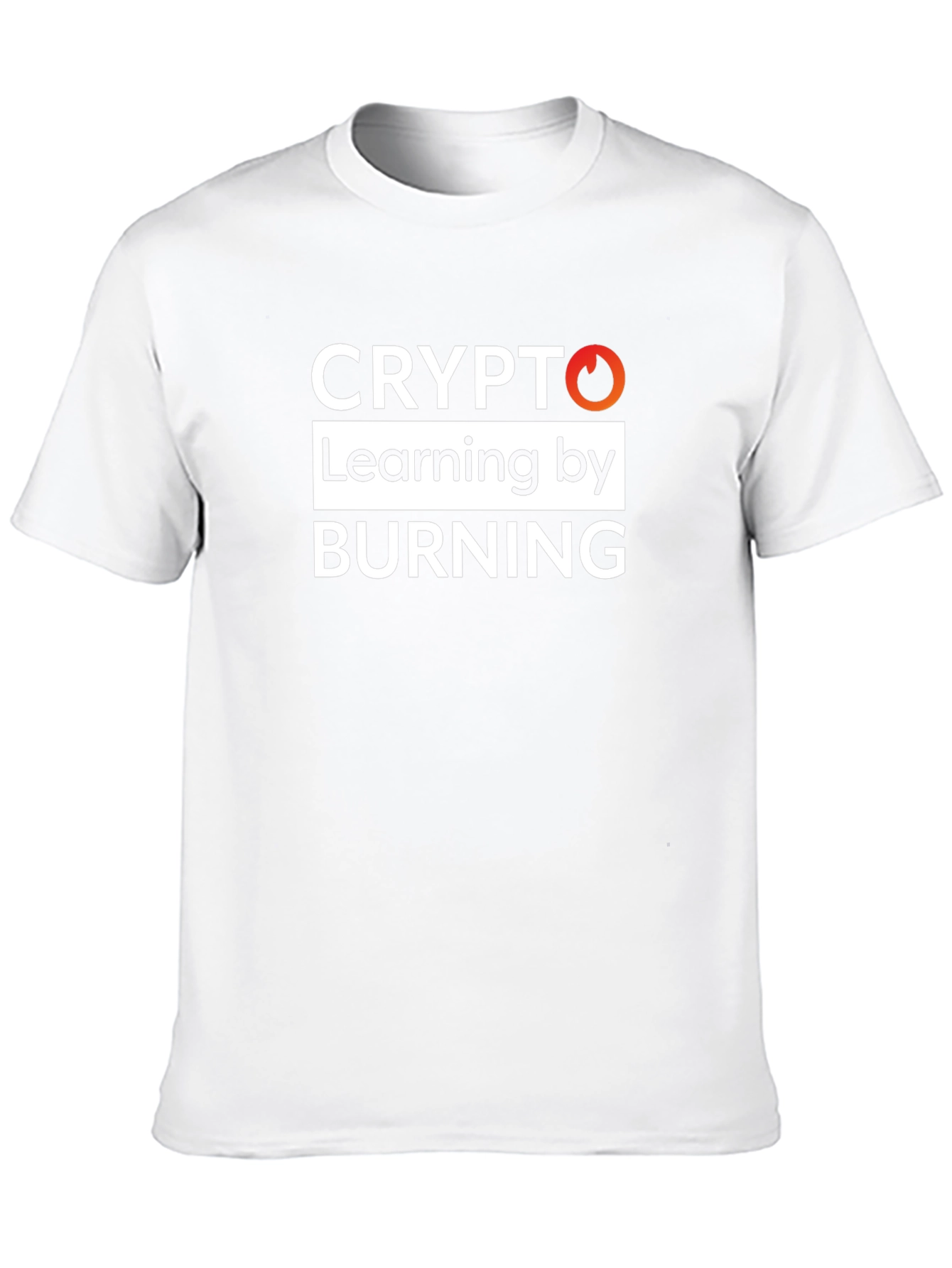 Crypto Learning by Burning Black T-Shirt