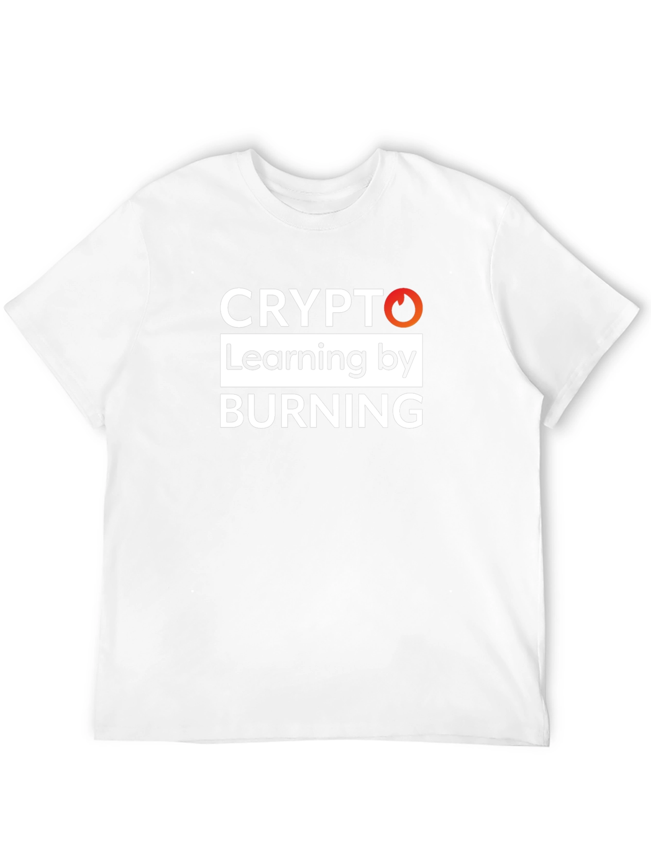 Crypto Learning by Burning Black T-Shirt