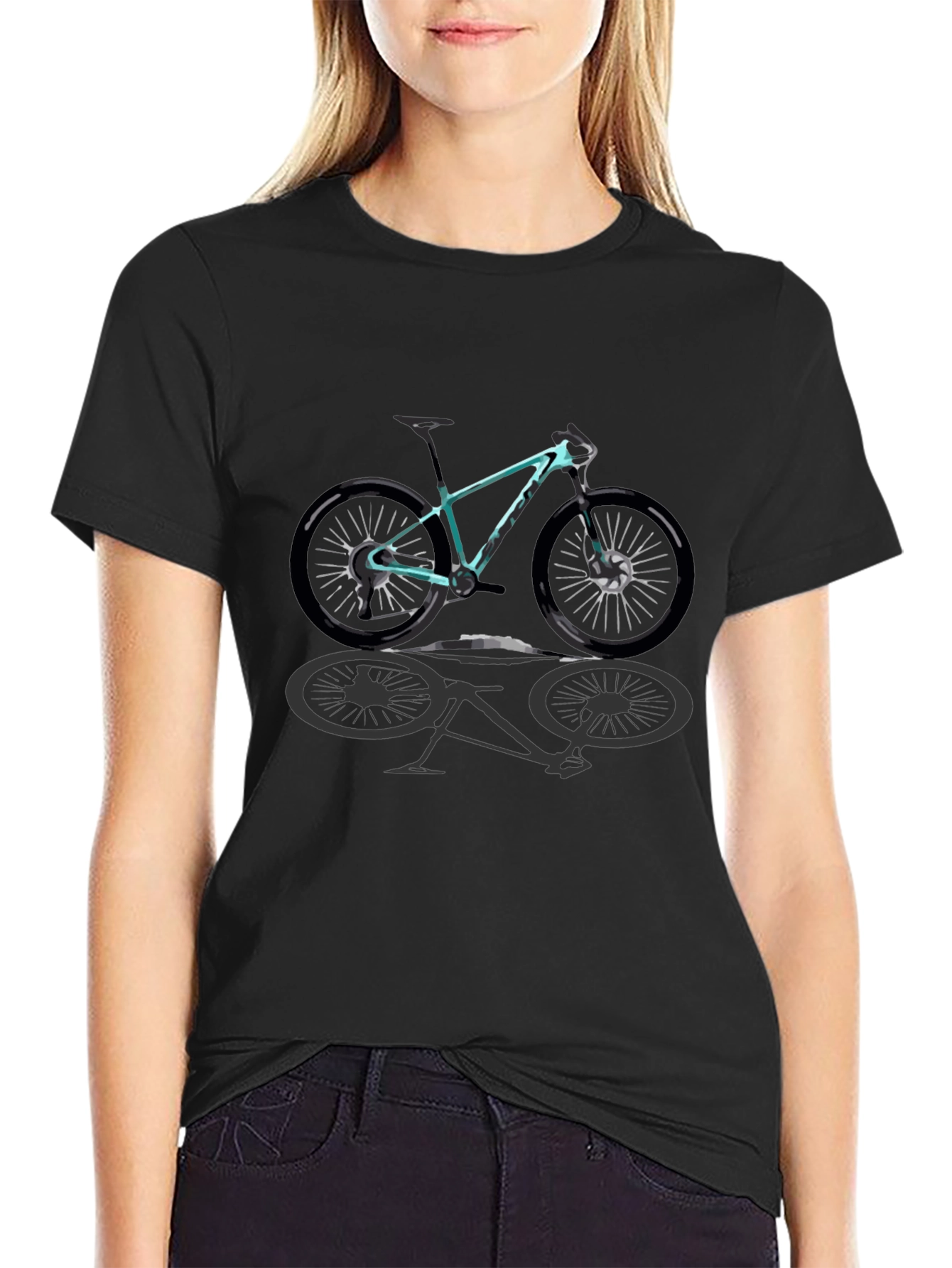 Mountain Bike Graphic T-Shirt - Casual Style
