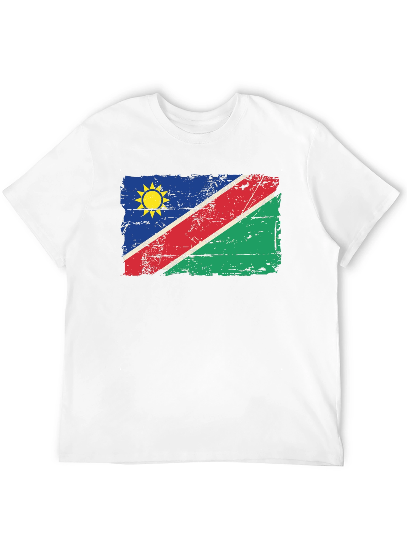 Namibia Flag T-Shirt - Distressed Graphic Tee