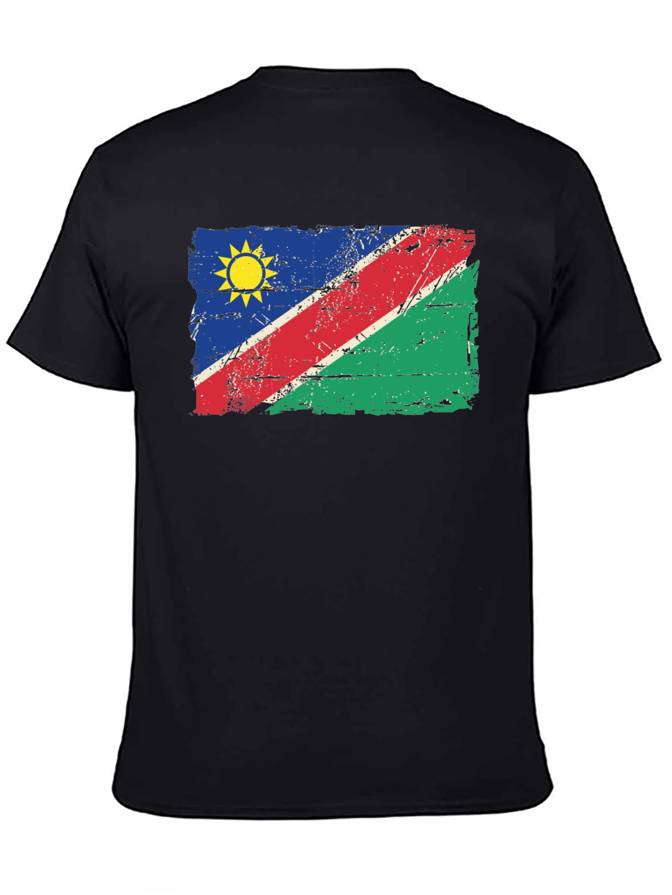 Namibia Flag T-Shirt - Distressed Graphic Tee
