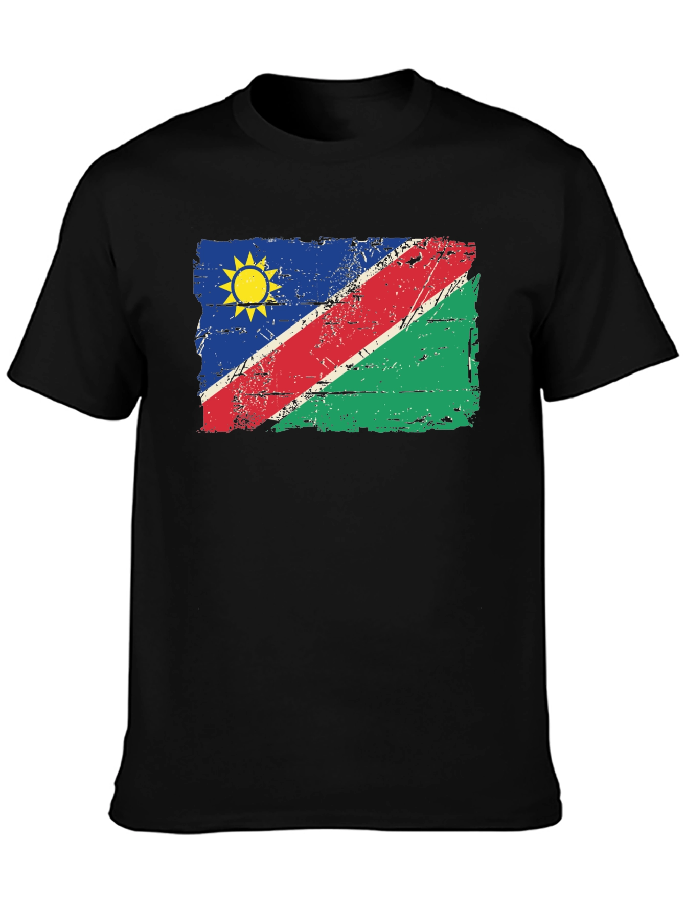 Namibia Flag T-Shirt - Distressed Graphic Tee