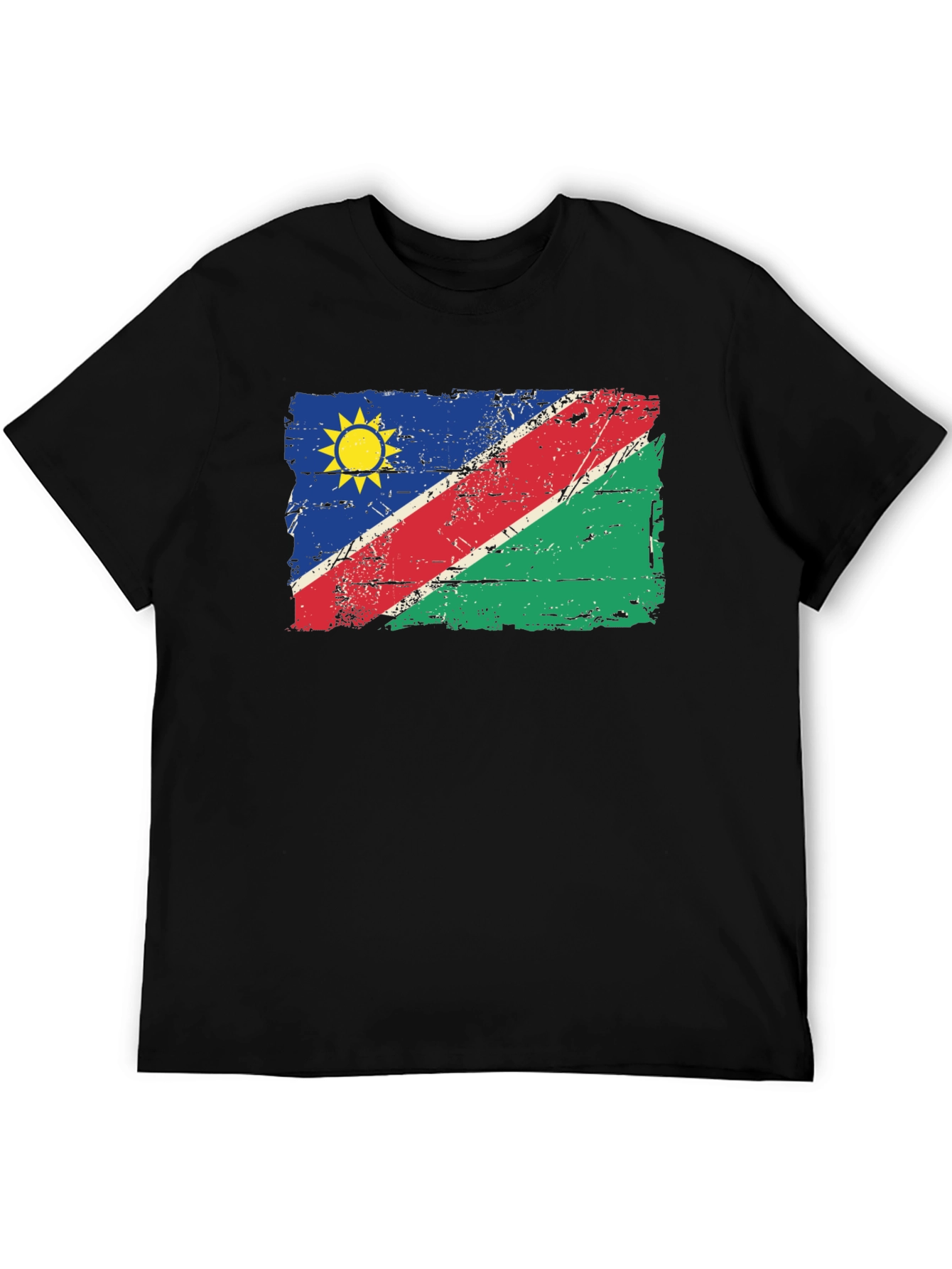 Namibia Flag T-Shirt - Distressed Graphic Tee