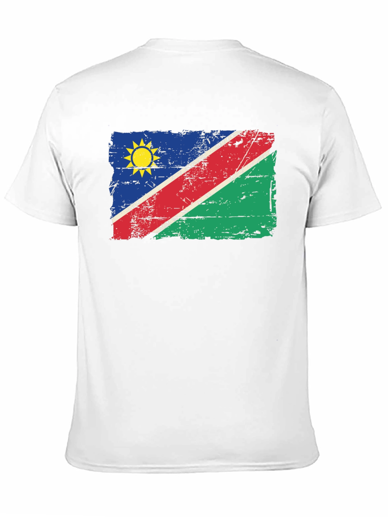 Namibia Flag T-Shirt - Distressed Graphic Tee