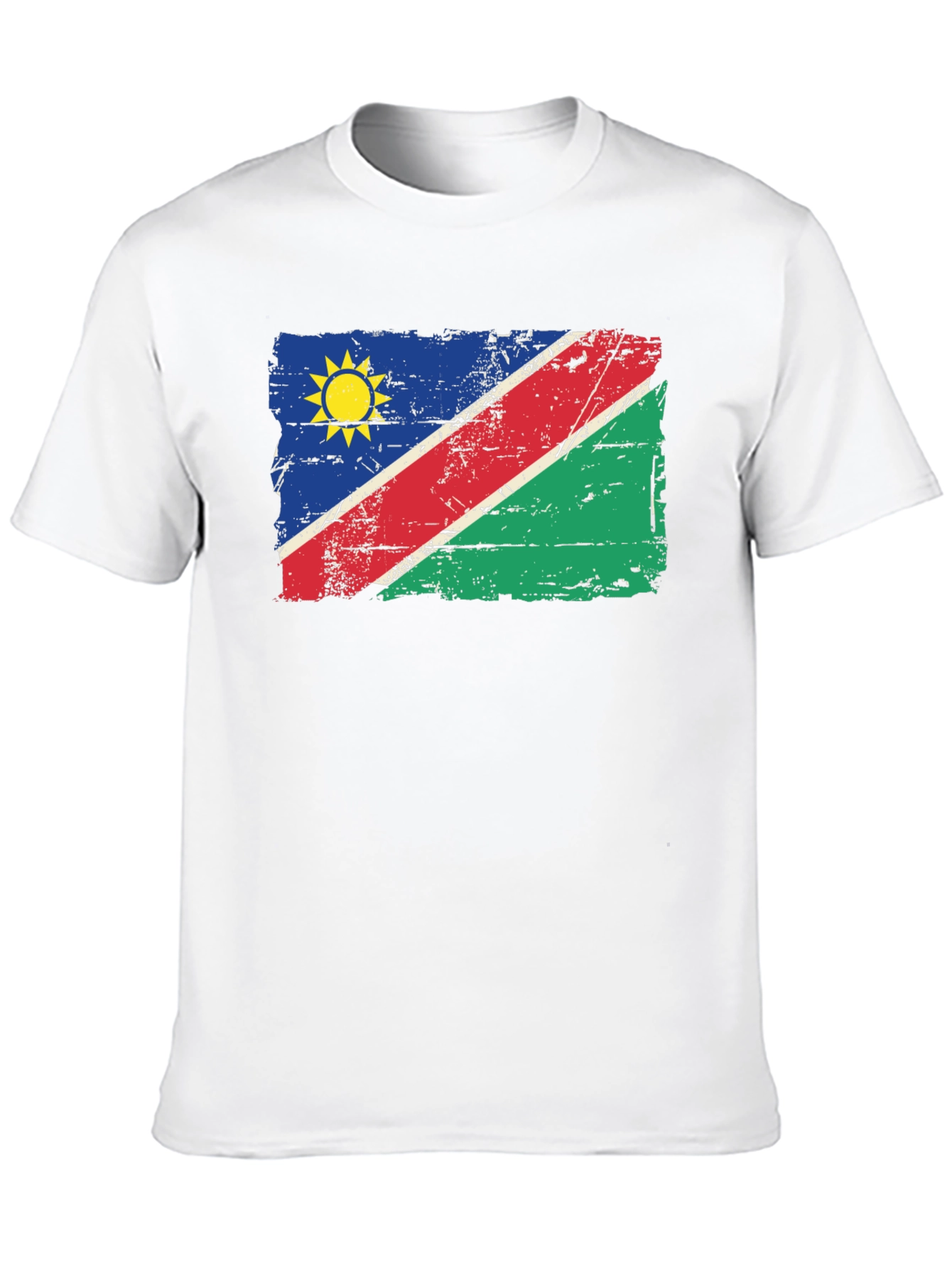 Namibia Flag T-Shirt - Distressed Graphic Tee