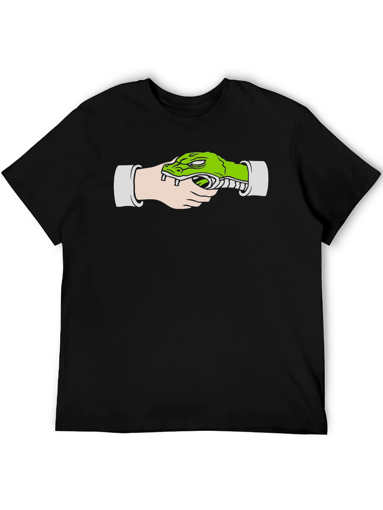 Crocodile Gun Black T-Shirt