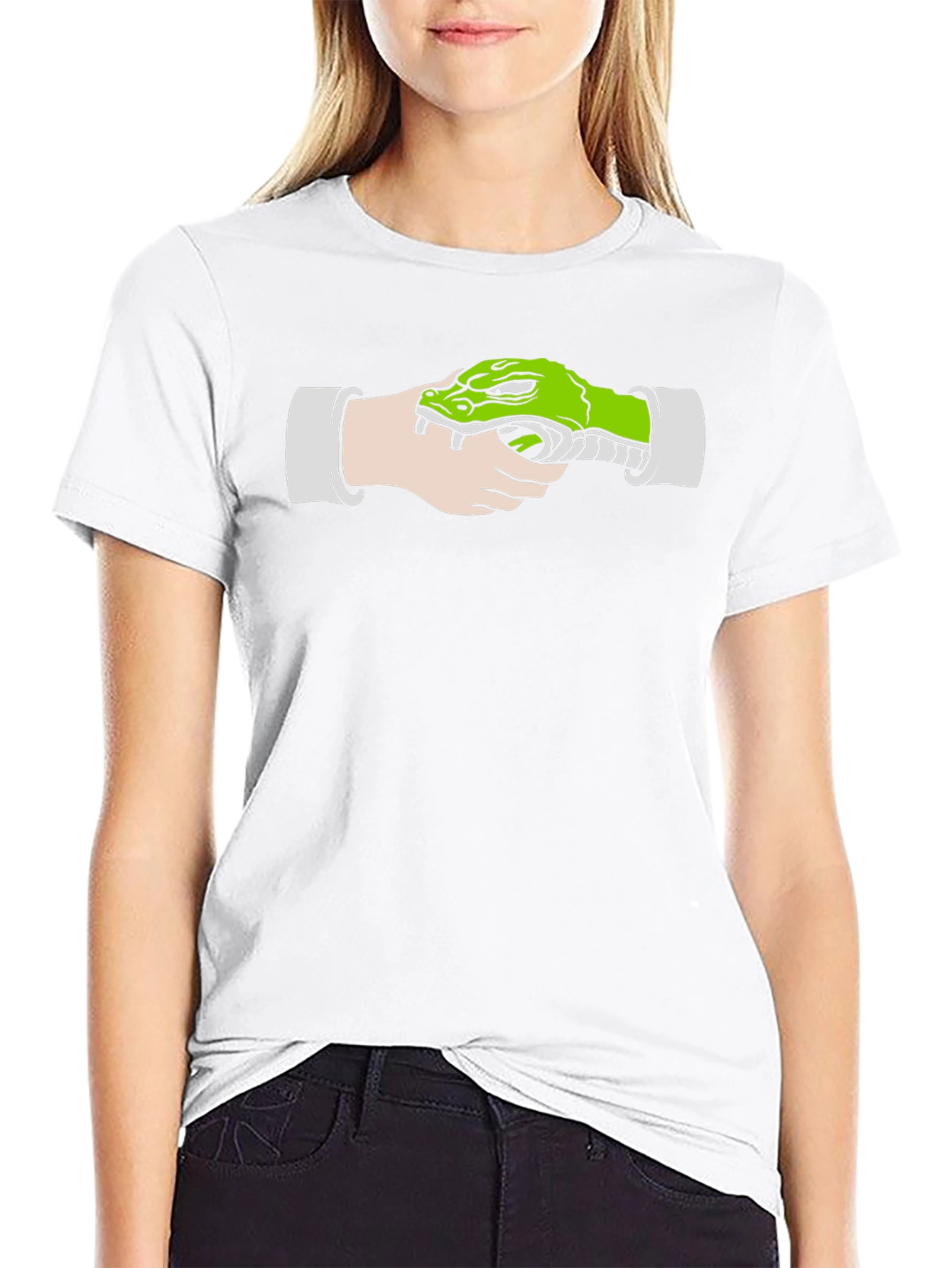 Crocodile Gun Black T-Shirt