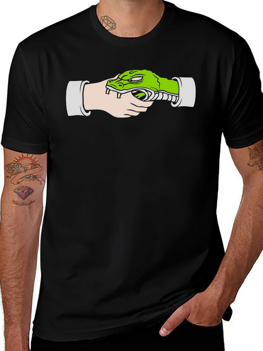 Crocodile Gun Black T-Shirt