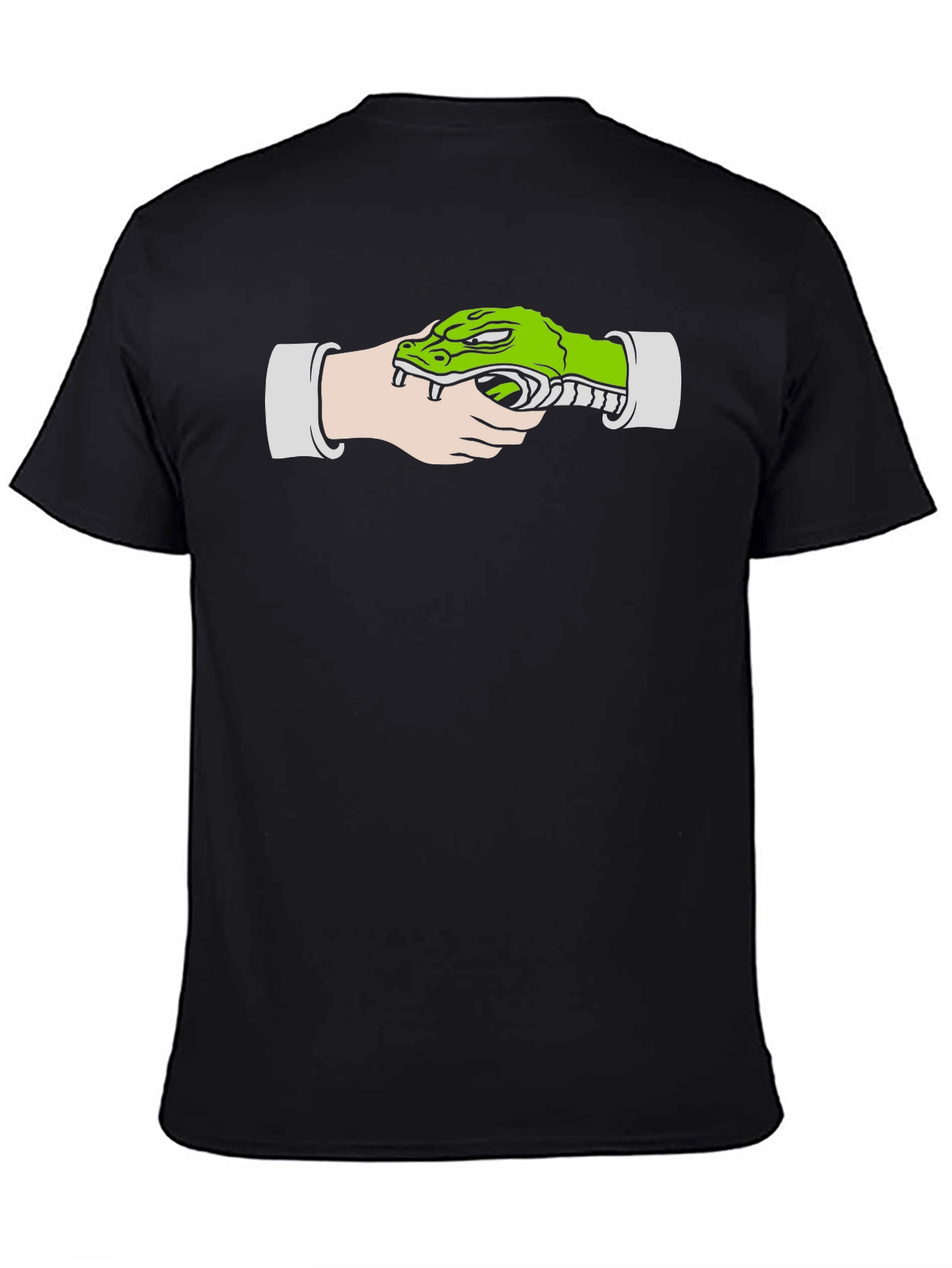 Crocodile Gun Black T-Shirt