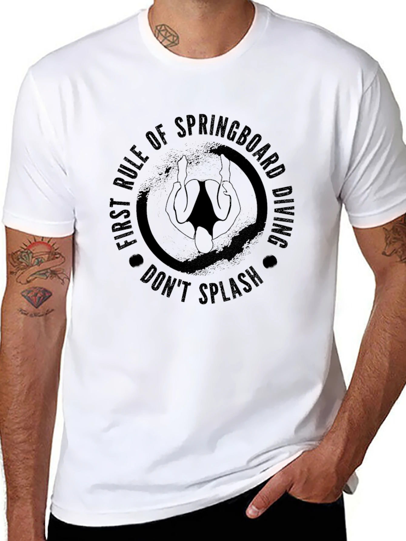 Springboard Diving Rule T-Shirt - Dont Splash