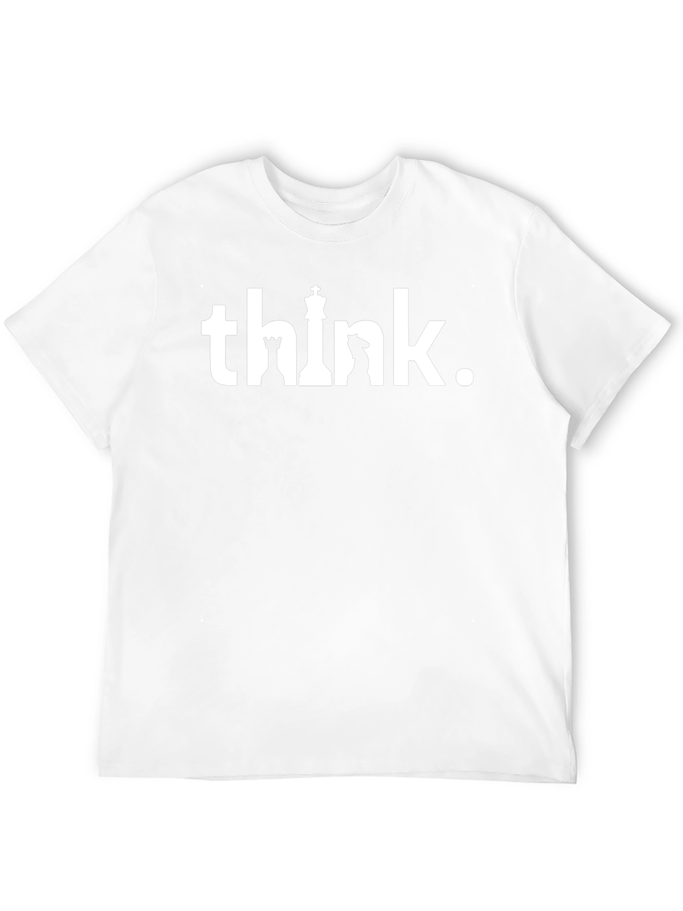 Think Chess Piece Graphic T-Shirt - Black